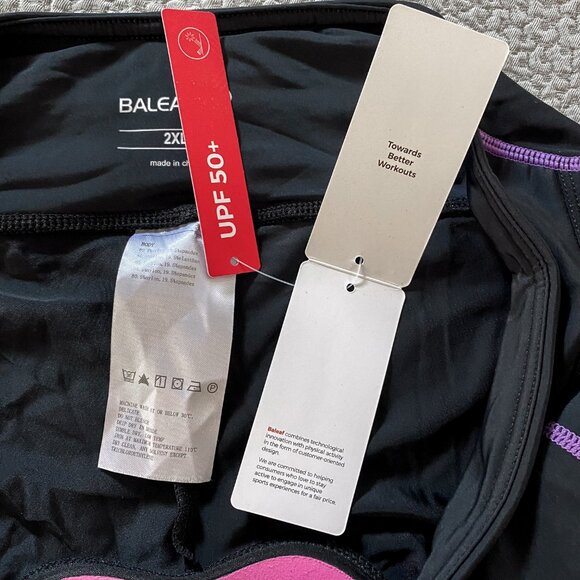 Baleaf - Bike Shorts 3D Padded Cycling Pants High Waisted Tummy Control Capris - Picture 11 of 14